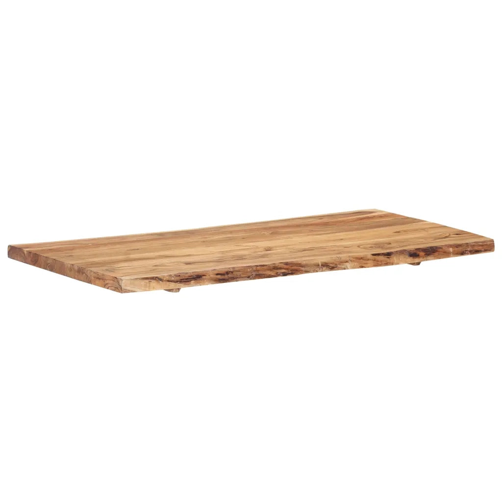 Piano del Tavolo in Legno Massello di Acacia 118x(50-60)x3,8 cm