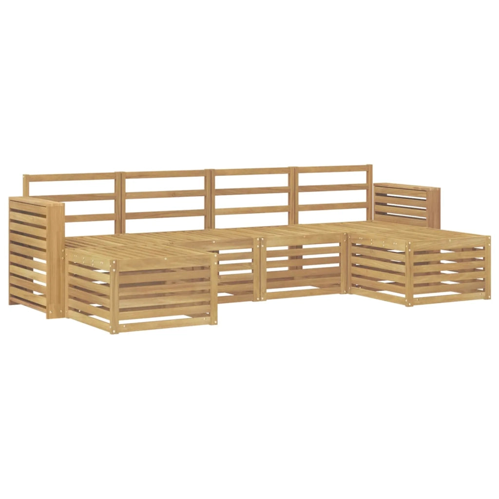Set di divani da esterno 6 pcs Bianco 257 x 122,5 x 73 cm 3392279