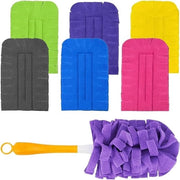 Pacchetto di stoffa per magneti - 6 pezzi - Con maniglione - Compatibile con Swiffer - Asciugamano in tessuto lavabile - Fazzoletti di ricambio per Swiffer Duster - Per polvere e sporcizia in abitazioni e scuole