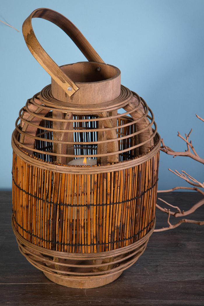 Lanterna in Rattan H 40 cm