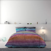 Copripiumino Matrimoniale con Stampa sul Sacco e Federe Doubleface Rainbow