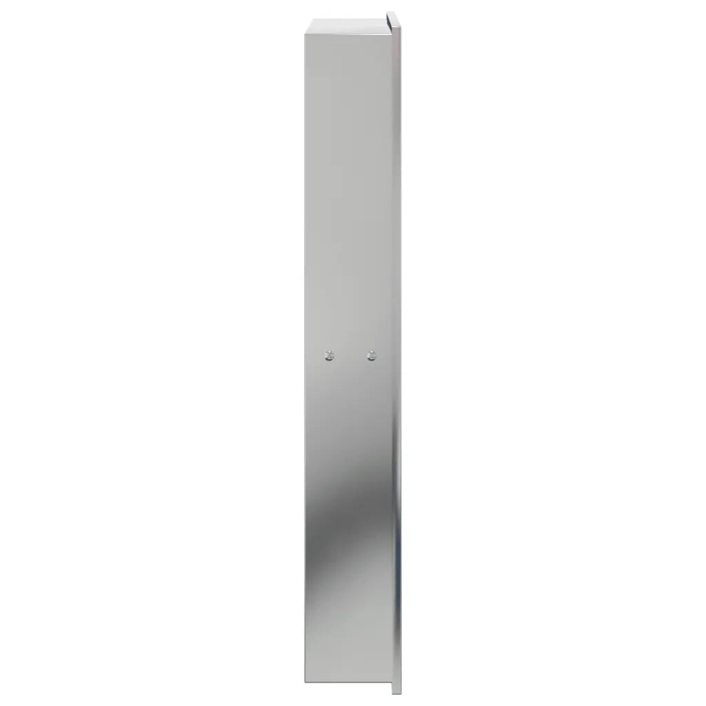 Nicchia per Doccia Argento Spazzolato 32x62x9cm in Acciaio Inox CFW3334366