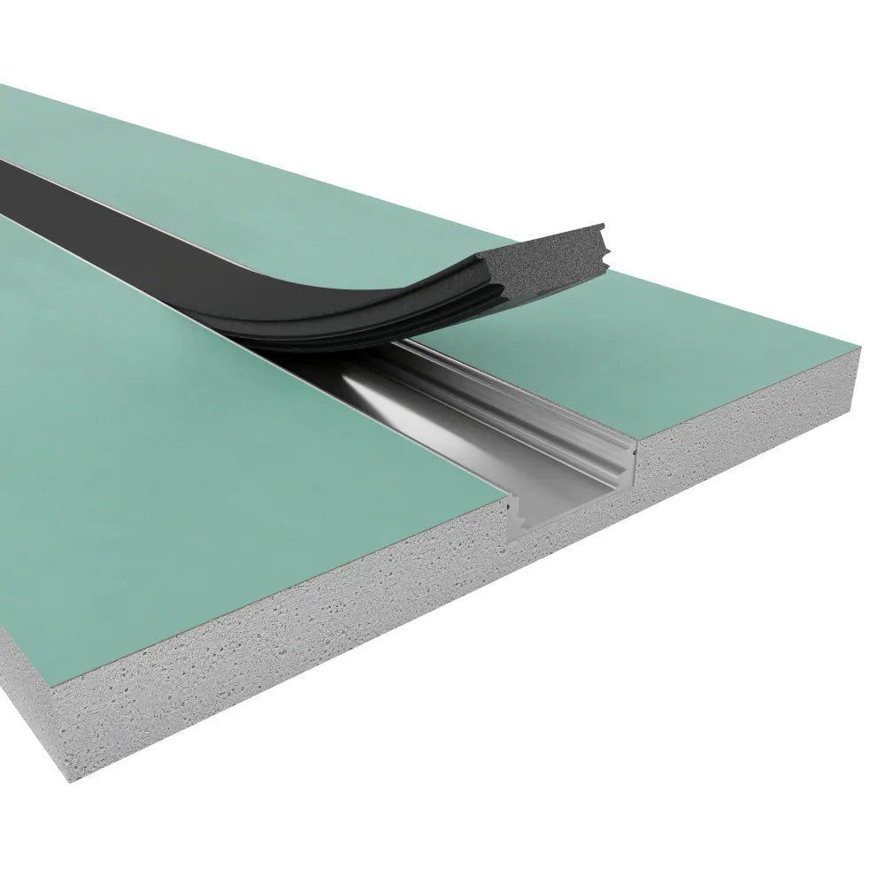 Cartongesso con profilo in alluminio integrato 1m resistente all'umidità