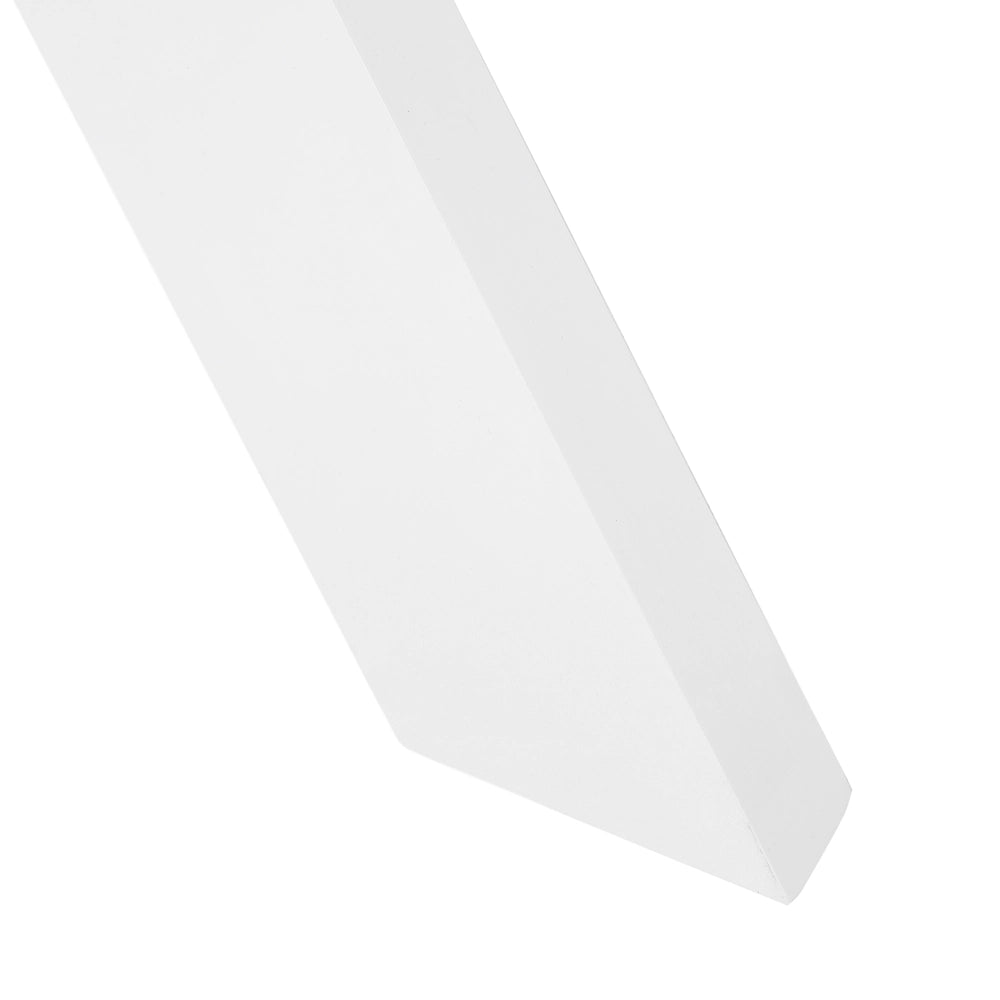 Tavolo da pranzo bianco da tavolo 77 x 180 x 80 cm X-cross gambe in legno massello tavolo da cucina