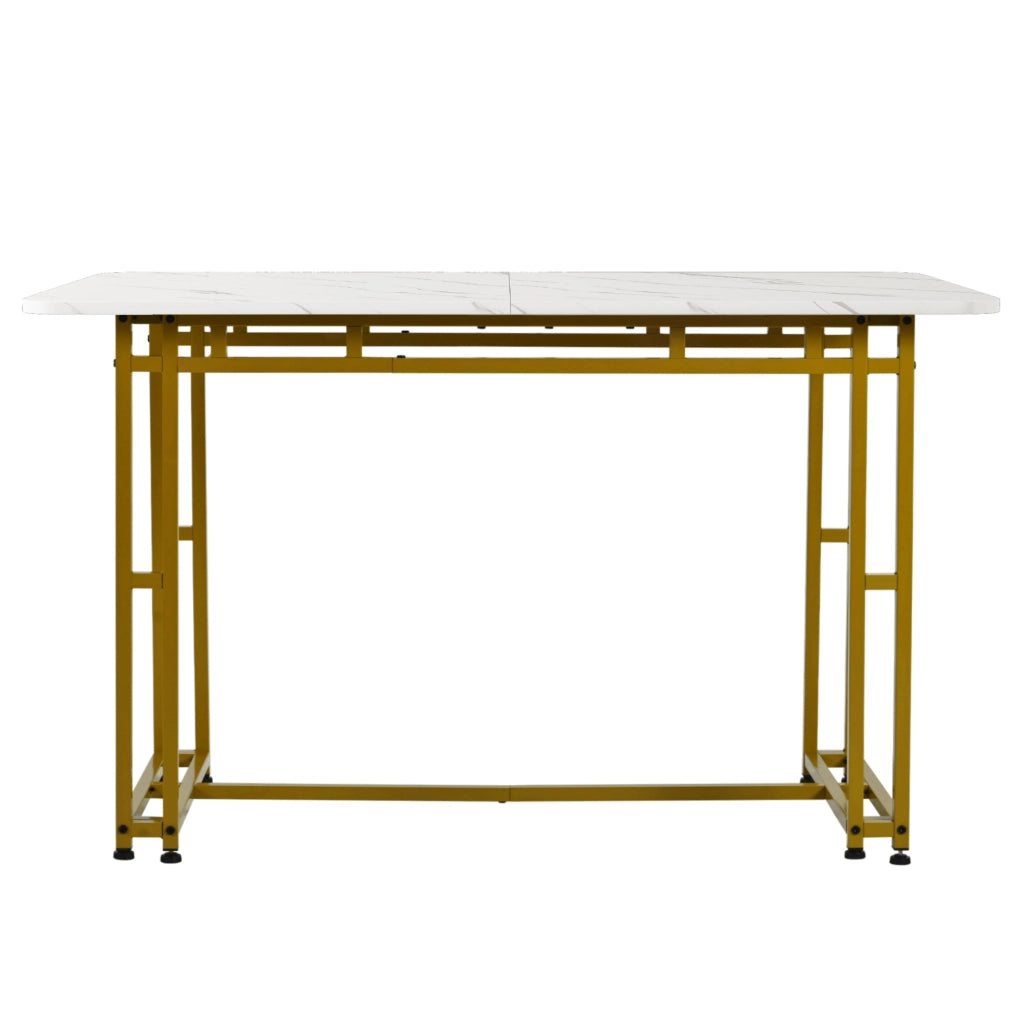 Tavolo da pranzo con 4 sedie 120x70 cm; moderno per cucina e soggiorno; MDF e lino grigio