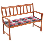 Panca da Giardino con Cuscino 120 cm in Massello di Acacia cod mxl 45704