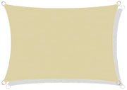 AIO FACTORY 3x5 m Vela Ombreggiante Impermeabile Beige - Vela Parasole da Giardino