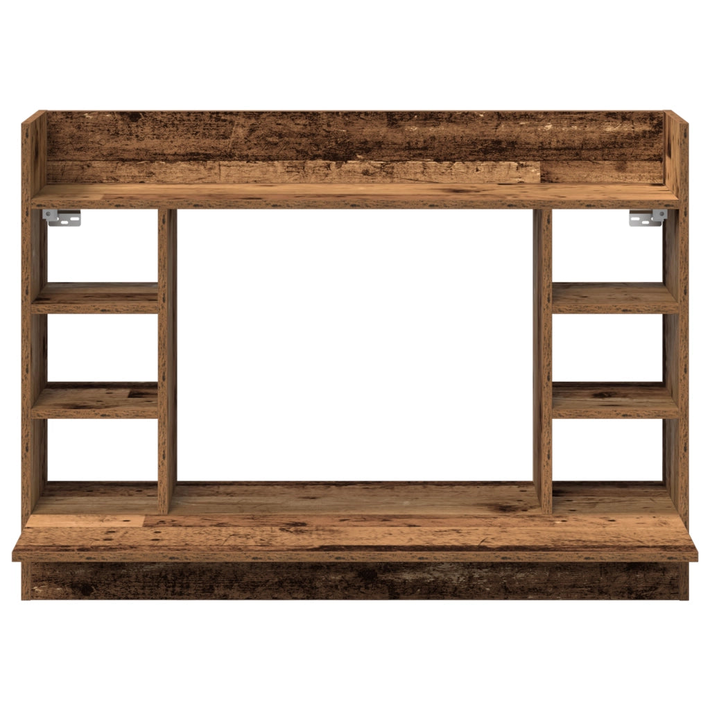 Scrivania a Parete Rovere Antico 105x48x75 cm Legno ingegnerizzato