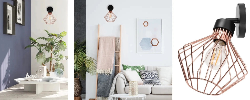 Lampada Da Parete Rose Black APP534-1W