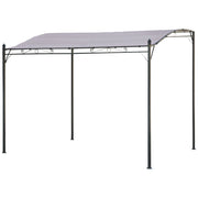 Pergola a parete 3 × 2,5 m NICE taupe