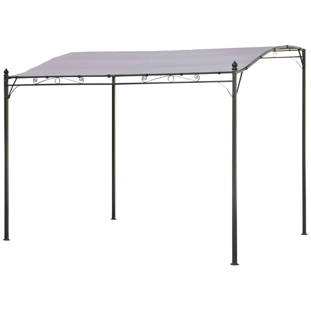Pergola a parete 3 × 2,5 m NICE taupe