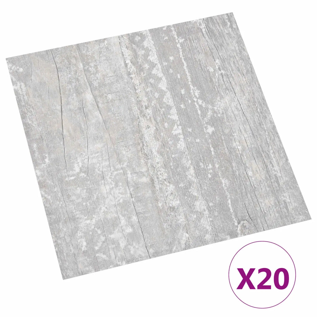Plance per Pavimentazione Autoadesiva 30,5 x 30,5 cm 20 pcs PVC
