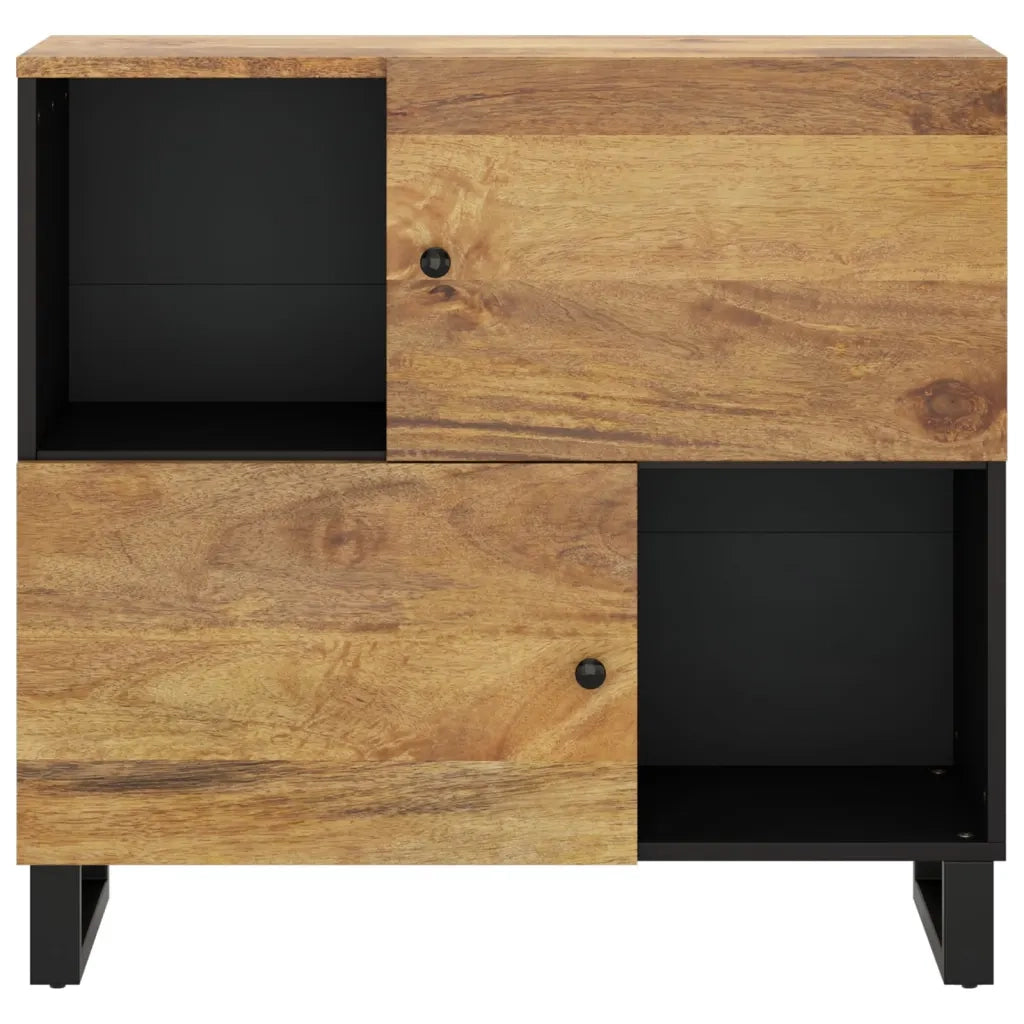 vidaXL Credenza con 2 Ante 80x33x75 cm in Legno Massello di Mango