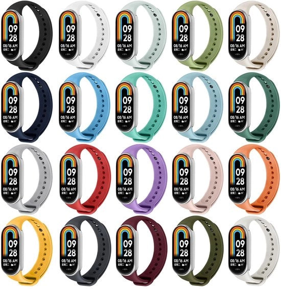 20 pezzi di bende di silicone per Xiaomi Band 8/9