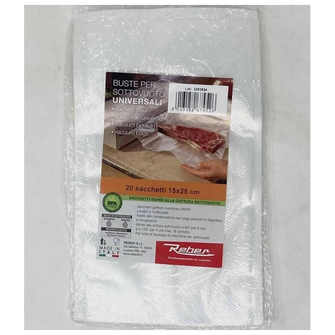 Yeppon Sacchetti Goffrati 15x25 cm 20 Pezzi