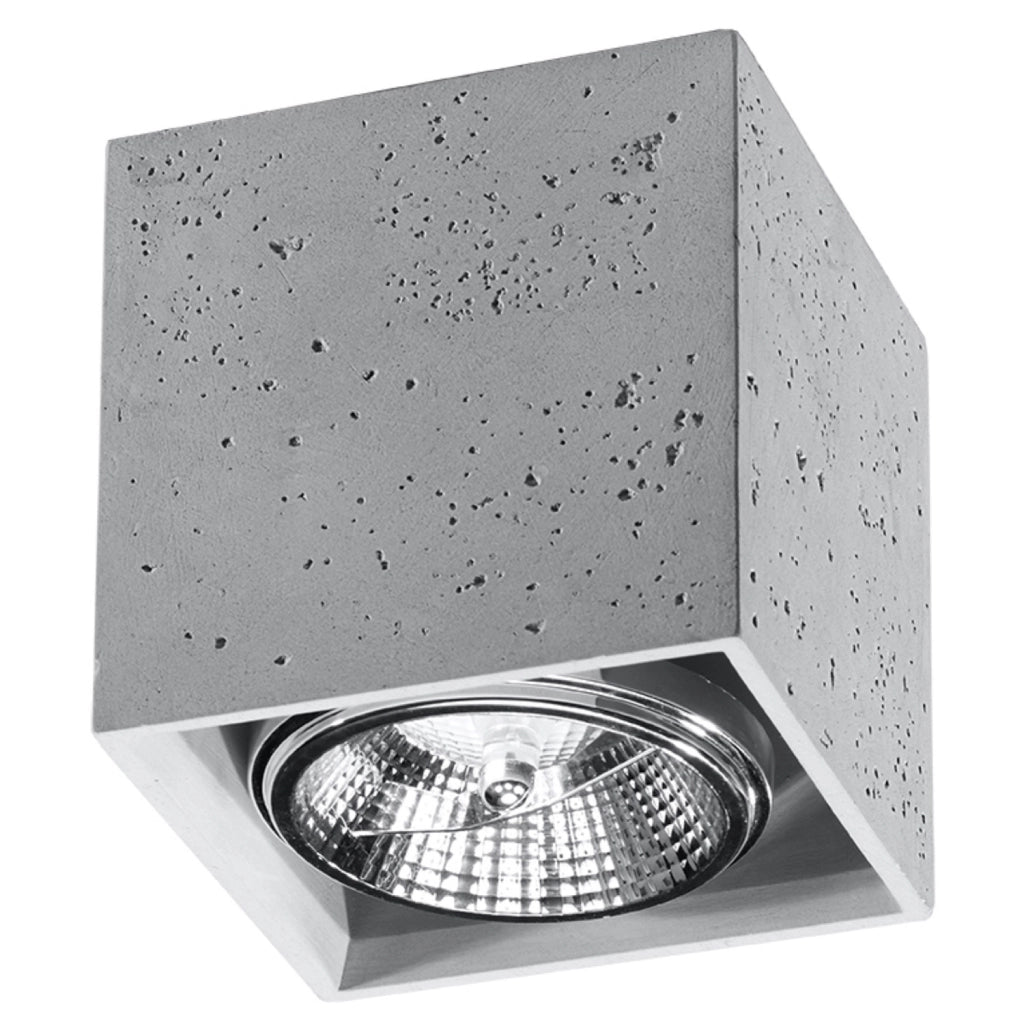 Spot da soffitto Pure Lume Domino 140 cemento GU10