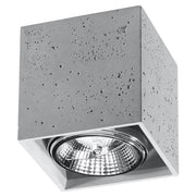 Spot da soffitto Pure Lume Domino 140 cemento GU10