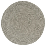 vidaXL Tovagliette 4 pz Grigio Neutro 38cm Rotonde in Cotone