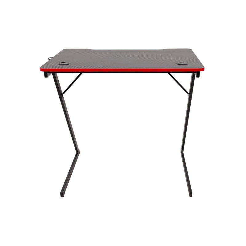 Scrivania Gaming Flame Nera/rossa 80x50x75