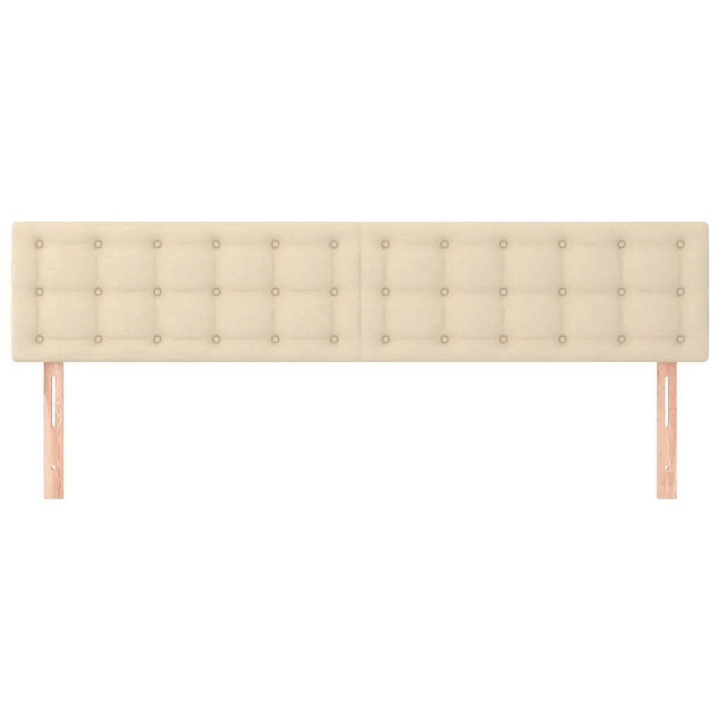 Testiera Crema 180x5x78/88 cm in Tessuto 346501