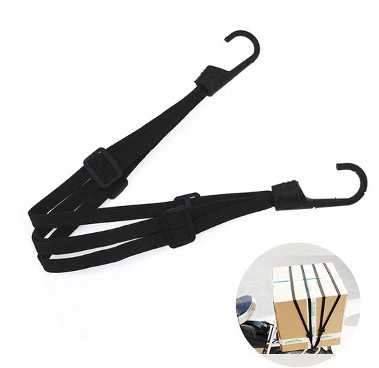 Raccordo bagaglio a cinghia, 2 pezzi cinghia di bicicletta a cinghia motore cinghie di bagaglio con ganci, elasto cinghia motocicletta elastico cavo regolabile cinghia di portabagagli cinghia di bicicletta
