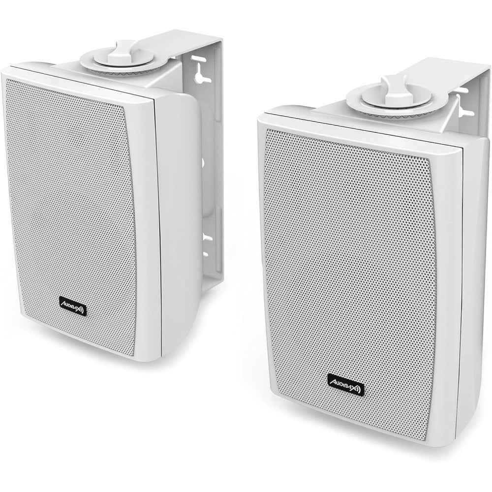 Trade Shop - Cassa Acustica Speaker Con Supporto Staffa A Parete Potenza 30w Colore Bianco -