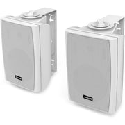 Trade Shop - Cassa Acustica Speaker Con Supporto Staffa A Parete Potenza 30w Colore Bianco -