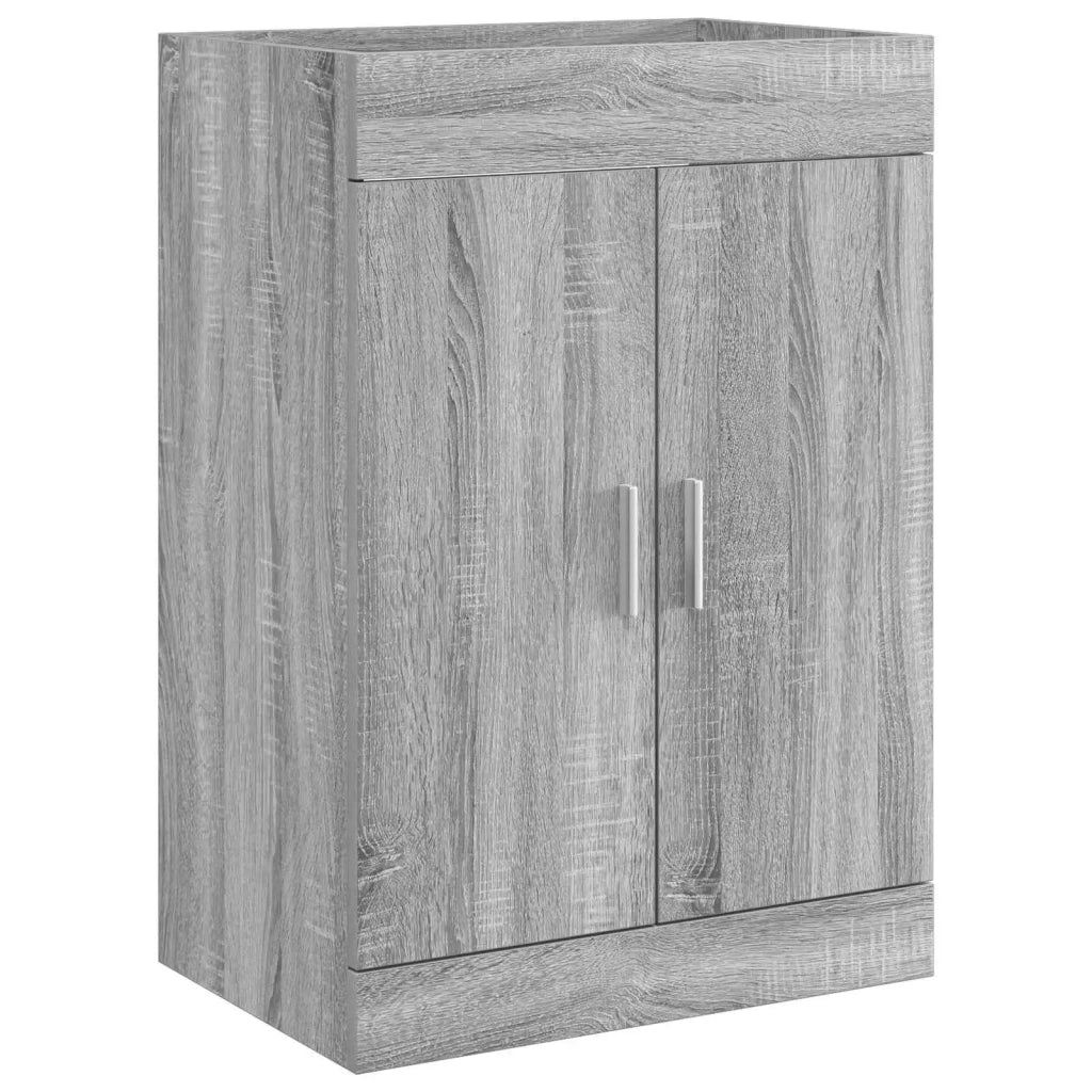 Mobiletto da Bagno Sotto Lavabo Sonoma grigio 890693