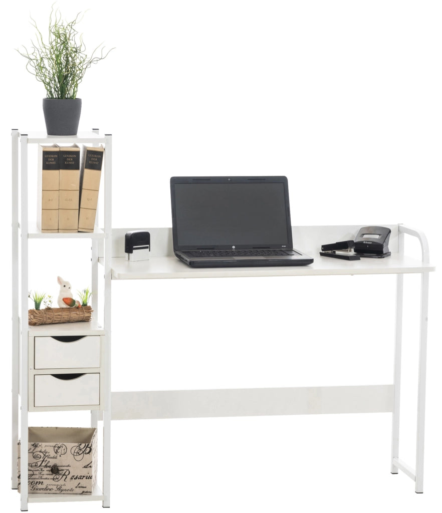 Scrivania studio Widnes bianco/bianco
