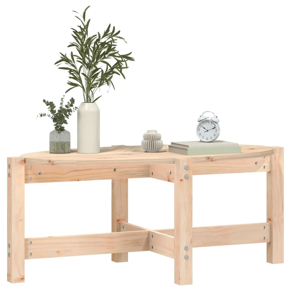 Tavolino da Salotto 87x48x35 cm in Legno Massello di Pino 822322
