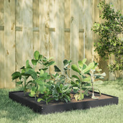 Fioriera Rialzata da Giardino-Vaso da Esterno-Fioriera Elevata Antracite 100x100x18,5cm Acciaio