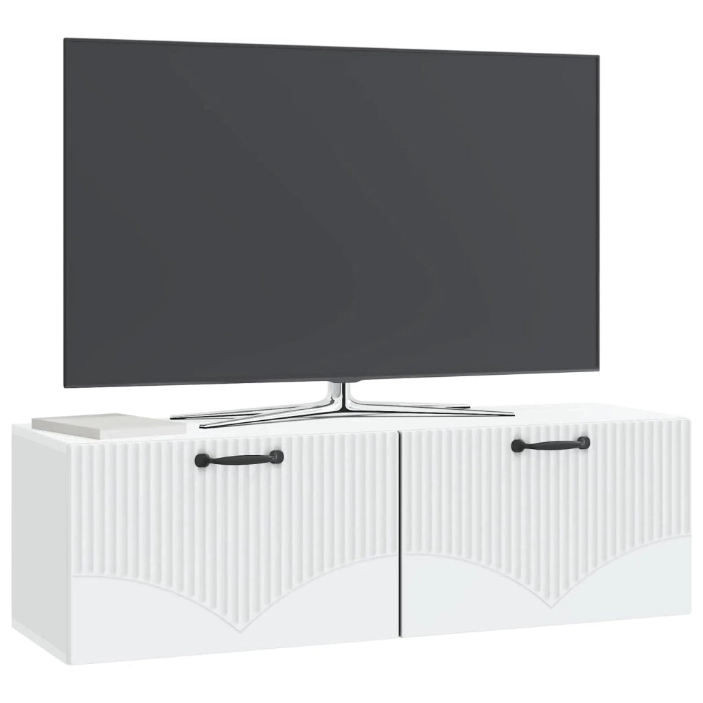 Mobile Porta TV da Muro Bianco 98 x 31 x 30 cm 899065