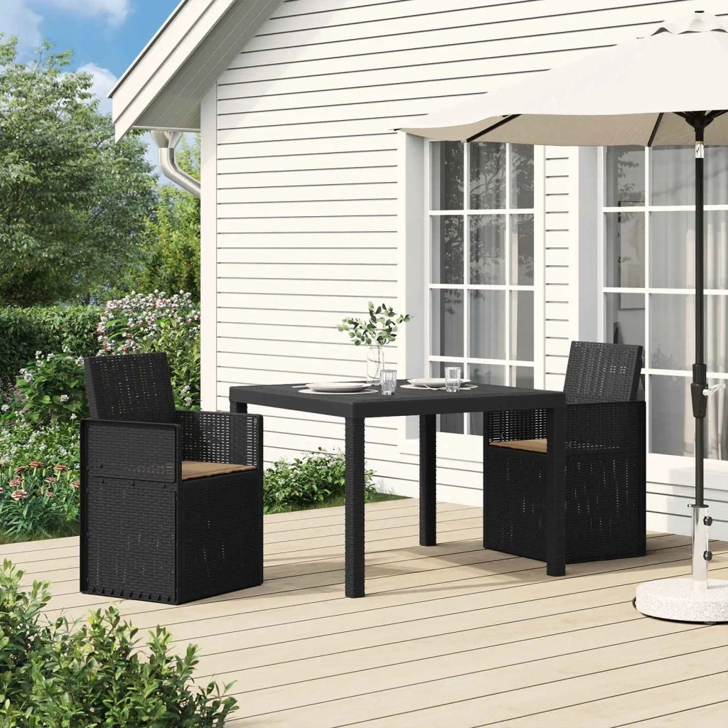 Sedie da pranzo da giardino 2 pcs Antracite e Tortora PP 899983