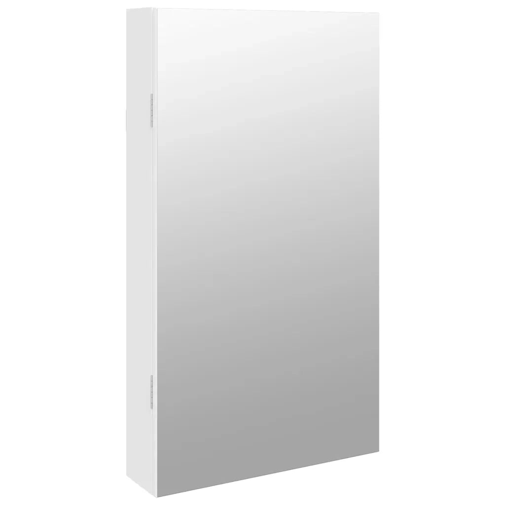 Armadio Portagioie a Specchio con Luci LED a Parete Bianco CFW2308228