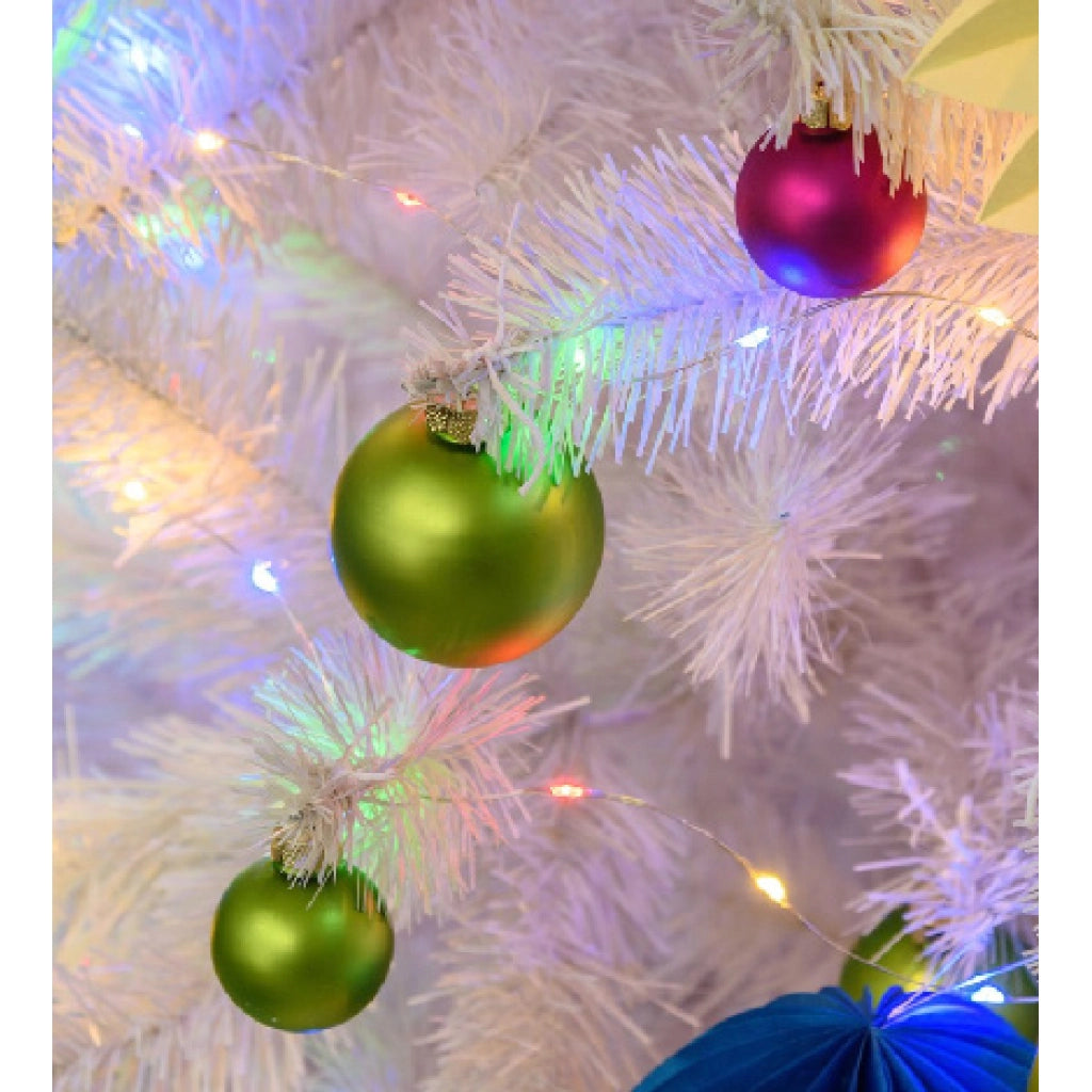 Catena luminosa led Natale filo rame 100 micro led batteria 10MT luce MULTICOLOR