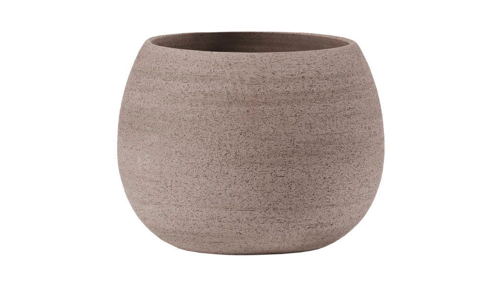 Vaso Erasmo in terracotta Colore: Galestro Grigio, Materiale: Terracotta da argilla di galestro