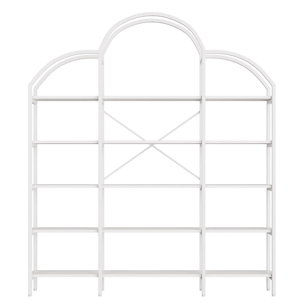 ¨¦tag¨¨re a cinque livelli stile nuvola - Xylo - 170x26x190 cm bianco facile montaggio