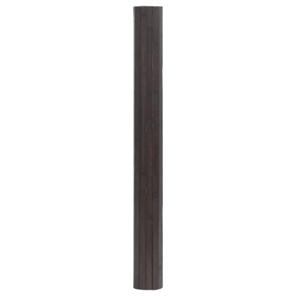 Tappeto Rettangolare Marrone Scuro 70x400 cm in BambÃ¹