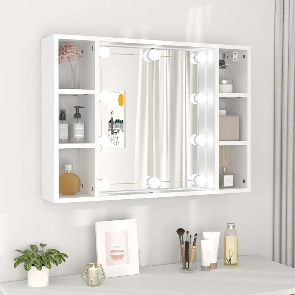 Mobile a Specchio con LED Bianco 76x15x55 cm cod mxl 77570