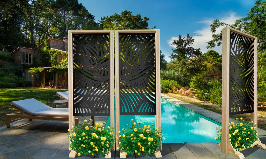 FASCE - Separè  - Paravento modulabile - 70x190cm - in Legno e PVC Colore: nero