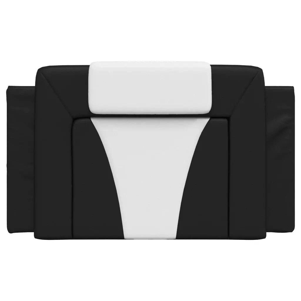 Cuscino Testiera Viana Nero e Bianco 90 cm in Similpelle 374772