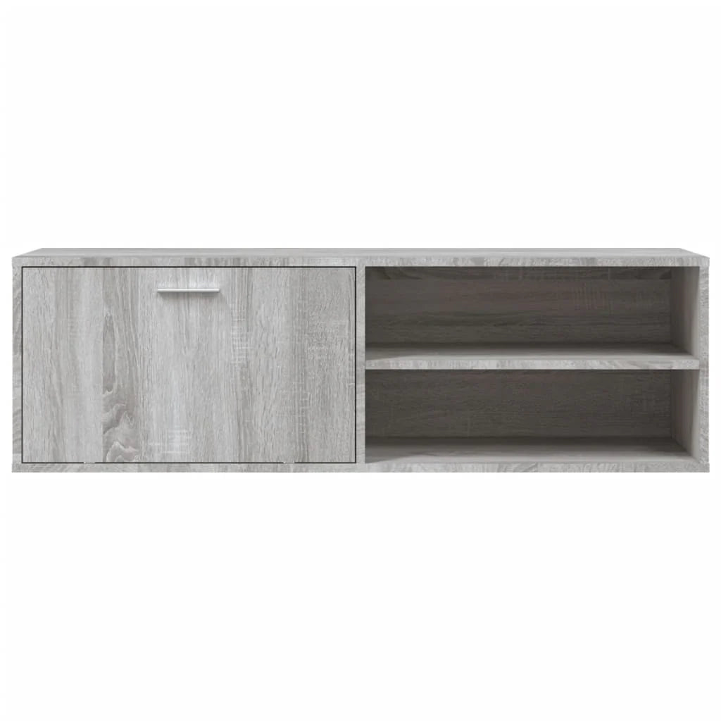 Mobile TV multimediale mensola TV credenza TV sala da pranzo soggiorno camera da letto Sonoma 120 x 34 x 37 cm legno ingegnerizzato grigio 02_0028378