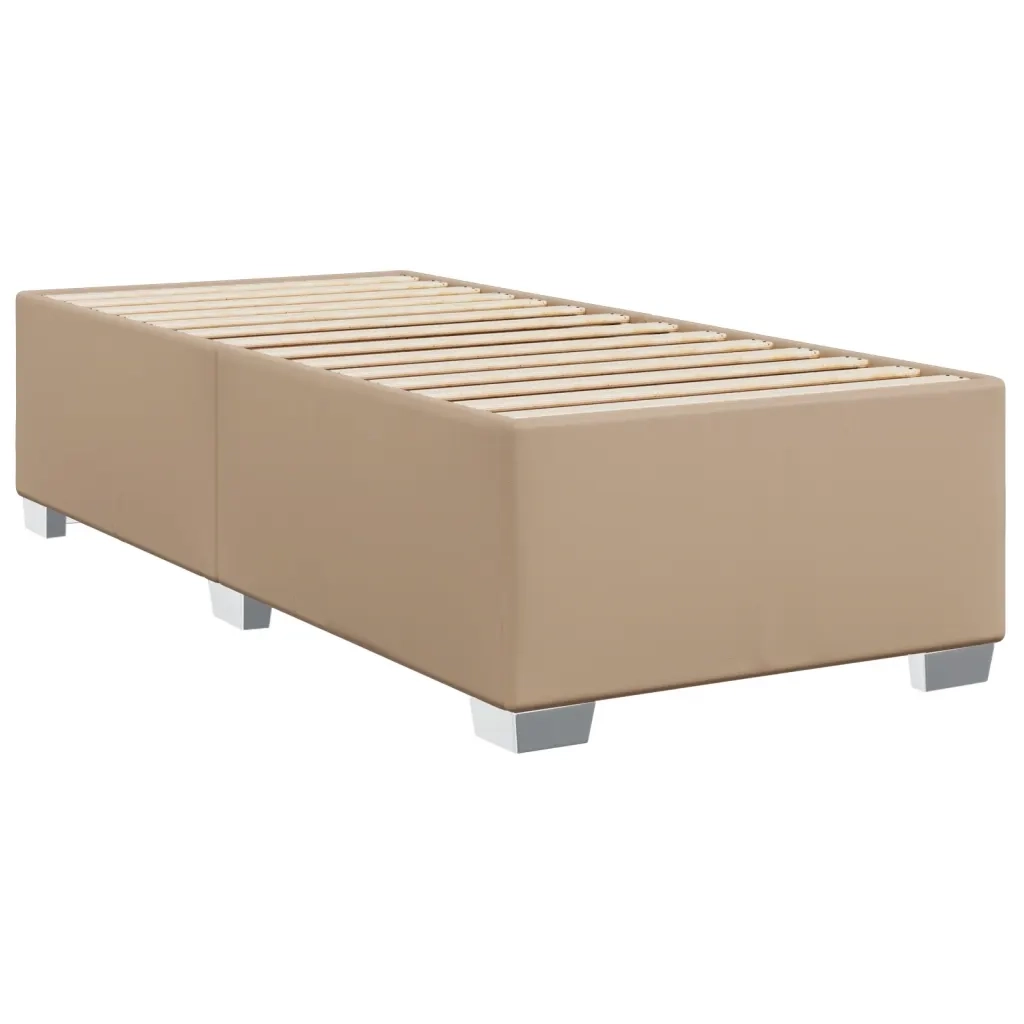 Giroletto a Molle con Materasso Cappuccino 90x200 cm Similpelle