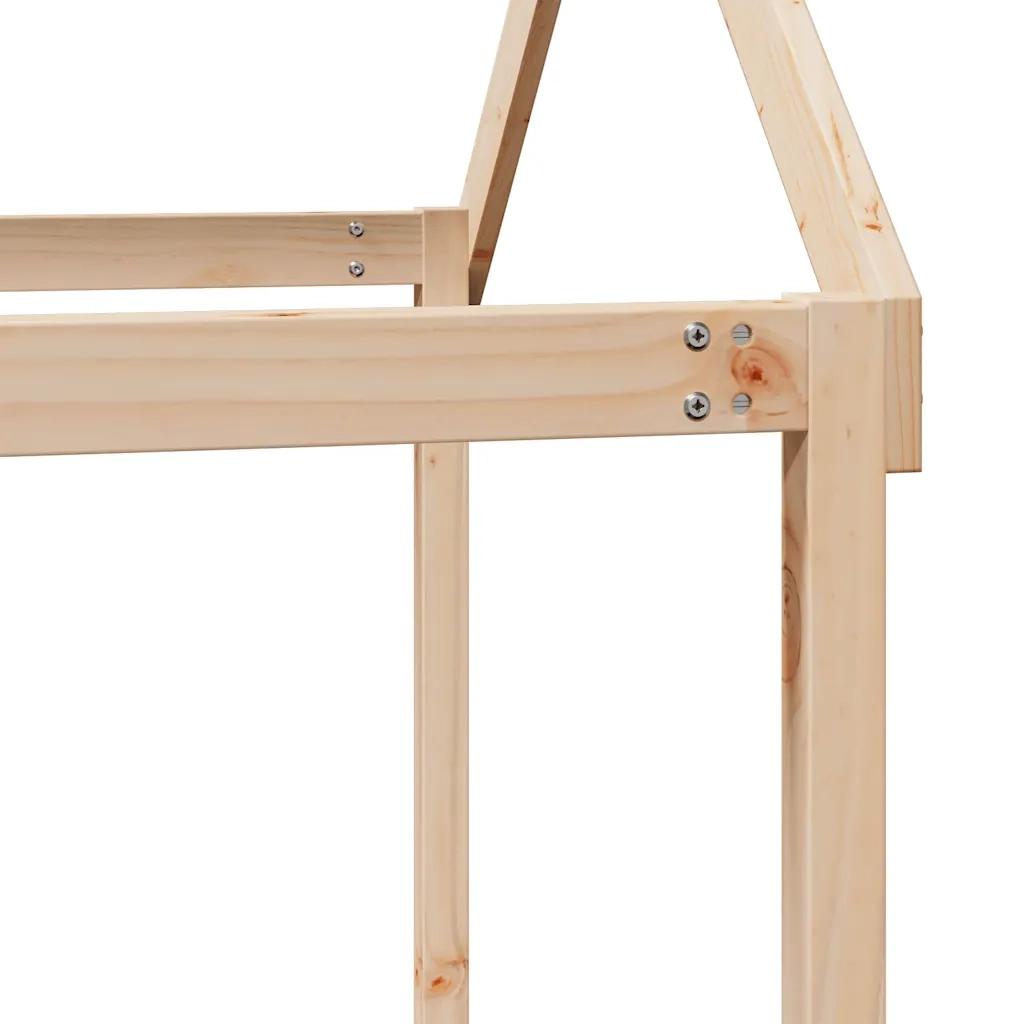 Tetto per Letto Bambini 207x80,5x151,5cm Legno Massello di Pino