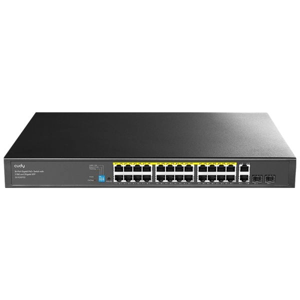 Cudy gs1026ps2 - switch 24-port gigabit poe+ - 2 uplink gigabit - 2 gigabit sfp slots 300w - CUDGS1026PS2