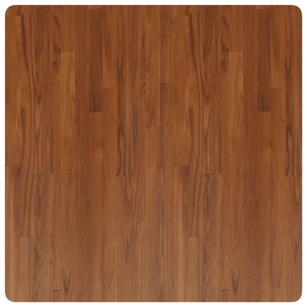 Piano Tavolo | Superficie Tavolo | Piano Scrivania Quadrato Marrone Scuro 90x90x2,5cm Rovere Trattato