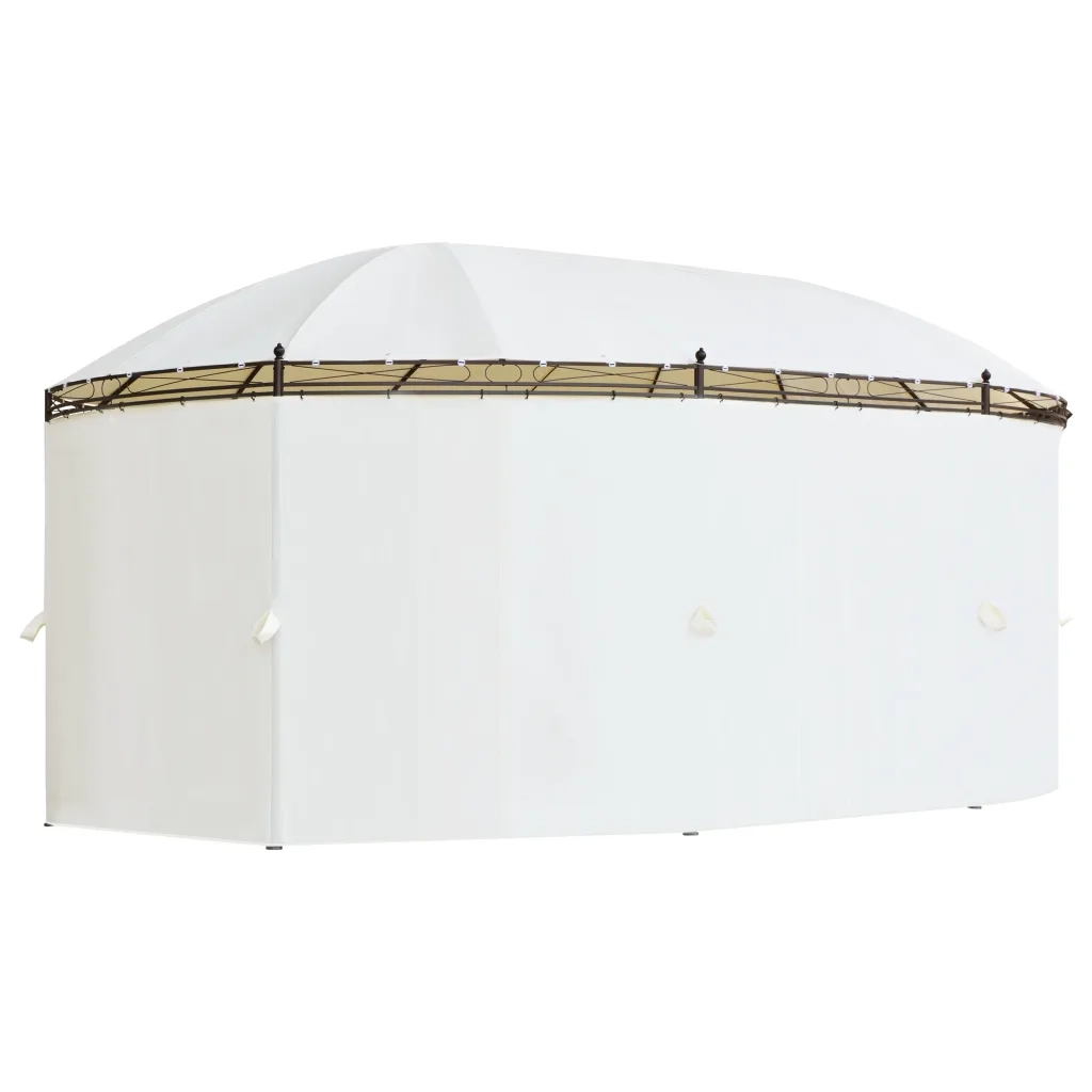 Gazebo Bianco Crema 530x350x265 cm cod mxl 66816