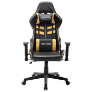 Sedia da Gaming Nera e Oro in Similpelle 20504
