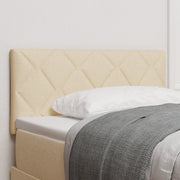 Testiera  Design a Blocchi di Diamante Crema 90 cm Tessuto