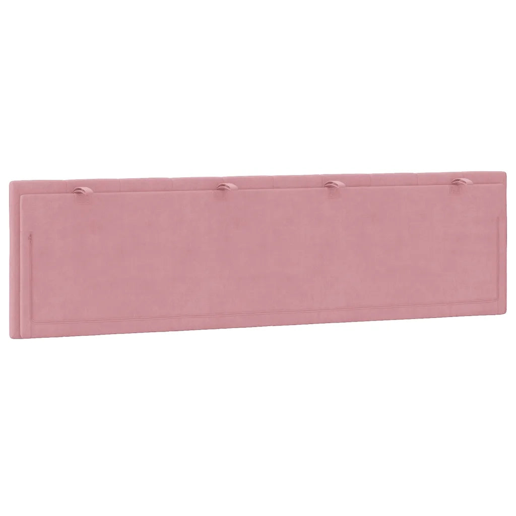 Cuscino Testiera Hanko Rosa 180 cm in Velluto CFW5616692